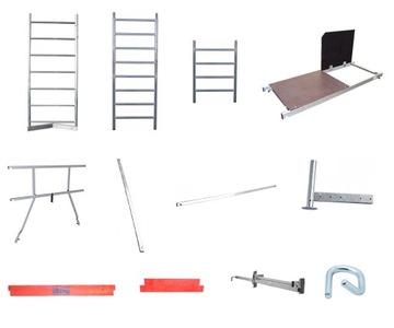 Строительные леса KRAUSE ClimTec 7,0 м без роликов