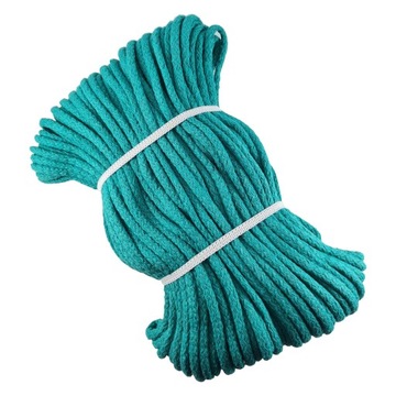 Sznurek Bawełniany 5mm Lazurowy, Zielony ARIADNA