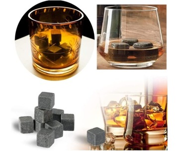 ЛЕДЯНЫЕ КАМНИ 12 шт. КУБИК ЛЬДА ДЛЯ ВИСКИ.