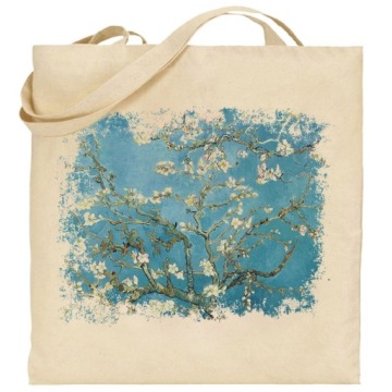 torba ecru M154 Gogh Kwiat migdałowca
