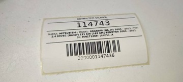 JEDNOTKA ŘÍZENÍ MOTORU MITSUBISHI GRANDIS MN171269