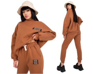 CIEPŁY 2-cz Komplet DRES BLUZA spodnie F440B S/M