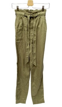 Spodnie Chinosy Zielone Khaki H&M XS 34 Wyższy