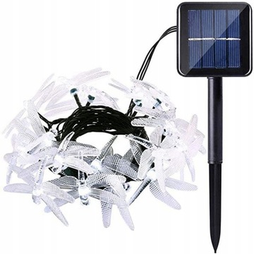 GIRLANDA SOLARNA ŚWIECĄCE WAŻKI LAMPKI OGRODOWE