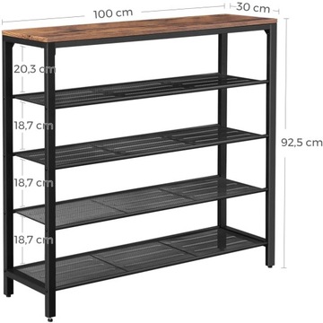 КНИЖНЫЙ ШКАФ ПОЛКА ДЛЯ ОБУВИ HALLEY LOFT INDUSTRIAL