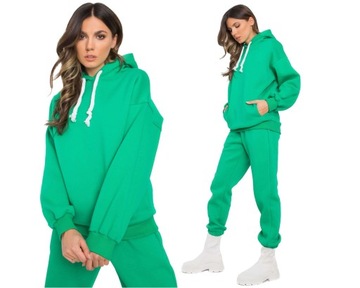 CIEPŁY 2-cz Komplet DRES BLUZA spodnie F701Z S/M