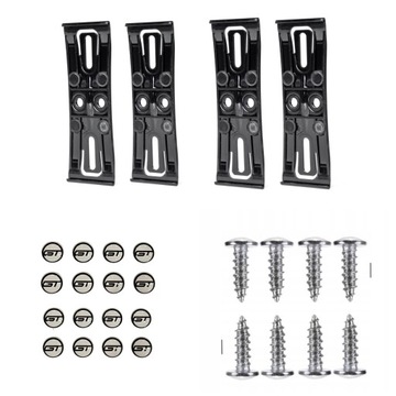 БЕЗРАМОЧНОЕ КРЕПЛЕНИЕ номерных знаков 2x/комплект на 2 номера