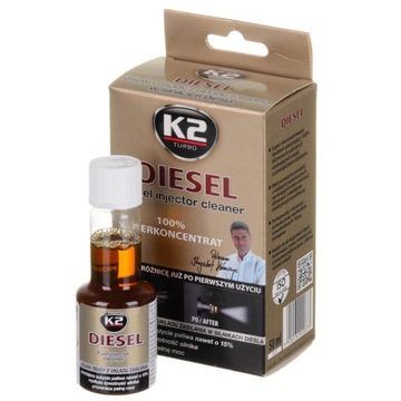 K2 DIESEL ДЛЯ ОЧИСТКИ ДИЗЕЛЬНЫХ ИНЖЕКТОРОВ 50мл