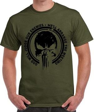 KOSZULKA MĘSKA PUNISHER CZACHA WOJSKOWA T-SHIRT