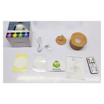 RGB СВЕТОДИОДНЫЙ НАСТЕННЫЙ СВЕТИЛЬНИК БЕСПРОВОДНОЙ С ДИСТАНЦИОННЫМ УПРАВЛЕНИЕМ, ДИММИРУЕМАЯ ЦВЕТ ДЕРЕВА