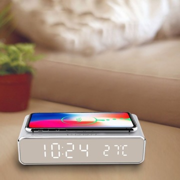 3 w 1 Elektroniczny Zegar Nocny Termometr Cyfrowy