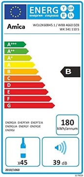 Amica WCU2K60B45.2 встроенный холодильник для вина