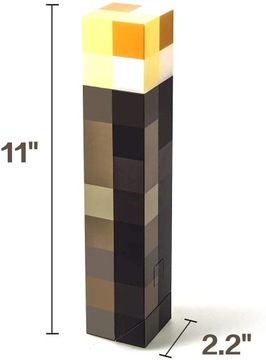 11.5 Inch LED USB Brown Stone Torch Light Brownstone Torch Led Lamp