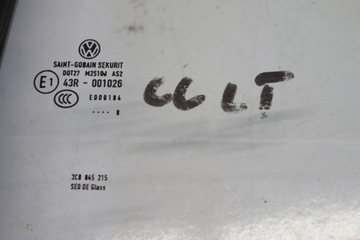 SKLO (OKNO) DVEŘE LEVÝ ZADNÍ VW PASSAT CC 08R