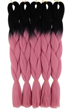 WŁOSY SYNTETYCZNE KOLOROWE WARKOCZYKI DRED 2K.062