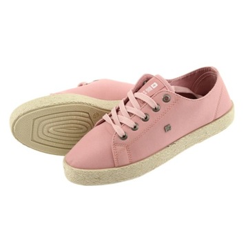 Różowe Tkanina Buty Espadryle Big Star r.36