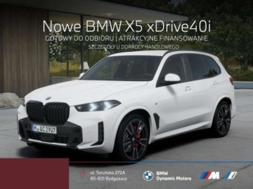 BMW X5 G05 SUV Facelifting 3.0 40i 381KM 2026 BMW X5 xDrive40i 381 KM mHEV - Gotowy do Odbioru - M Pro - Kamera 360 - Hak