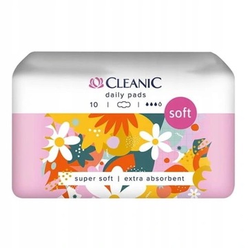 Podpaski higieniczne dla kobiet 10 sztuk Cleanic Soft Night