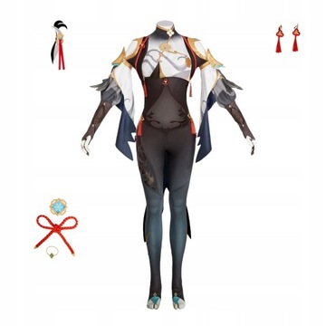 Genshin Impact Shenhe Cosplay Anime Kostium XL