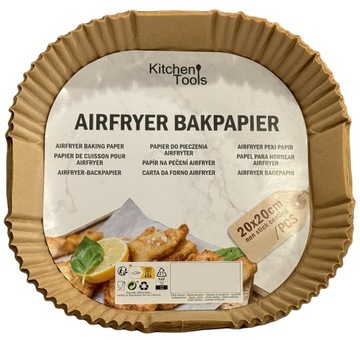 Бумага для выпечки AIRFRYER INSERTS для фритюрницы 100 шт.