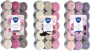 ŚWIECZKI ZAPACHOWE PODGRZEWACZE ŚWIECA TEALIGHT 90 SZT ŚWIECE ZESTAW ŚWIEC