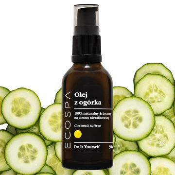 NATURALNY OLEJ Z NASION PESTEK OGÓRKA NIERAFINOWANY 50 ML ECOSPA