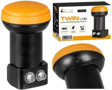 KONWERTER SATELITARNY TWIN PODWÓJNY 4K 3D FULL HD