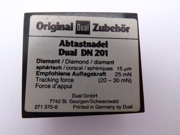 Игла патефонная двойная DN 201, оригинал NOS