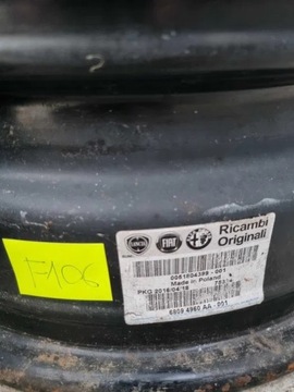 4× DISK OCELOVÝ FIAT 500 PANDA FORD KA 5.5" X 14" 4X98 ET 35