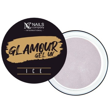 Nails Company Żel Glamour z Drobinkami 15 g - Ice