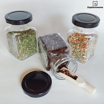баночки для специй 150мл 24 шт + ложка + 308 наклеек для специй