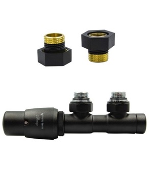 Zawory termo 50mm TWINS czarny str lewy GZ1/2