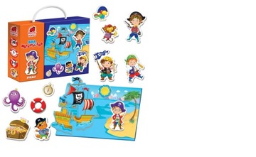 GRA MAGNETYCZNA PIRACI 3+ LOGICZNA