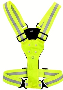 SZELKI ODBLASKOWE LED DO BIEGANIA ROWER + BATERIE