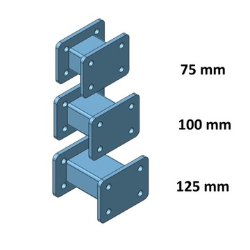 РАССТОЯНИЕ БУКСИРОВОЧНОГО КРЮКА 83x56 мм (+100 мм) + ВИНТЫ