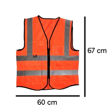 Светоотражающий жилет безопасности оранжевый ROAD UNIVERSAL XL