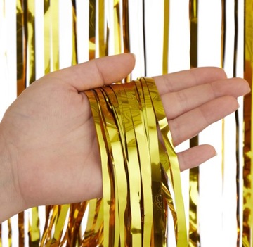 ДЕКОРАТИВНАЯ ШТОРА ЗОЛОТАЯ ШТОРА ДЛЯ ДНЯ РОЖДЕНИЯ ДЛЯ ФОТОГРАФИЙ 100Х200СМ