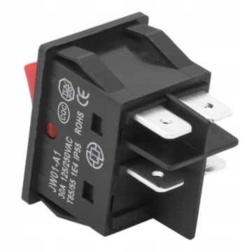 KCD4 KCD КУЛИСТНЫЙ ПЕРЕКЛЮЧАТЕЛЬ С ПОДСВЕТКОЙ 30А/250В