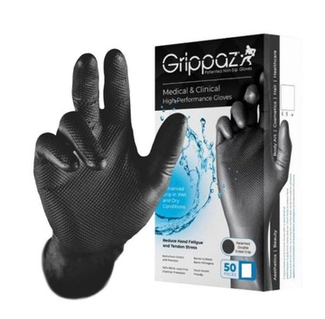 Grippaz ochronne rękawiczki nitrylowe XL 50szt 2445