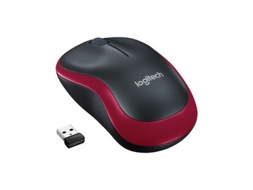 БЕСПРОВОДНАЯ МЫШЬ LOGITECH M185, КРАСНАЯ