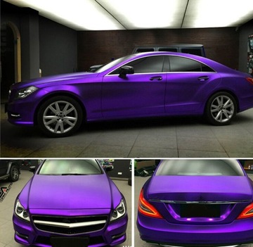 ПЛЕНОЧНЫЙ ШПОН ФИОЛЕТОВЫЙ ЖЕМЧУЖНЫЙ ХРОМ МАТОВЫЙ АТЛАС