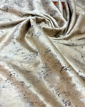 Материал Ткань для штор Светлый Латте Золото Серебро Бархат 280 см 09