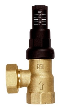 ZAWÓR UPUSTOWY RÓŻNICY CIŚNIEŃ DU Z NASTAWĄ KĄTOWY AFRISO 3/4 CALA DN20