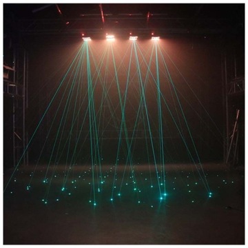 MULTIEFEKT ŚWIETLNY LED RUCHOMA GŁOWA RGBW LIGHT4ME SPIDER STROBO LASER