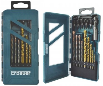 НАБОР ERBAUER ECD18Li+EAG18Li+ДИСКИ+СВЕРЛА