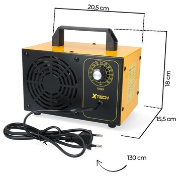 Generator Ozonu Ozonator Oczyszczacz Powietrza 60 000 mg/g 140W Mocny XTECH