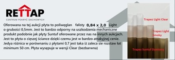 Поликарбонат Волна Волнистая 0,84х2,0м Дымчатый