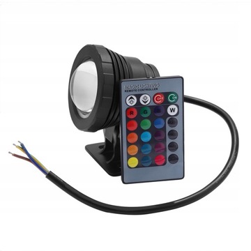 ОТРАЖАТЕЛЬ ПОДВОДНАЯ ЛАМПА RGB LED БАССЕЙН 5ВТ ДИСТАНЦИОННЫЙ