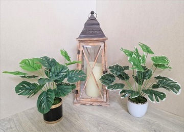 ИСКУССТВЕННЫЕ ЦВЕТЫ ЛИСТЬЯ МОНСТЕРА БУКЕТ МОНСТЕРА