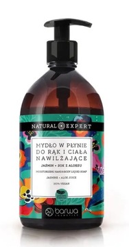 BARWA JAŚMIN MYDŁO W PŁYNIE NAWILŻAJĄCE NATURAL EXPERT 500ml